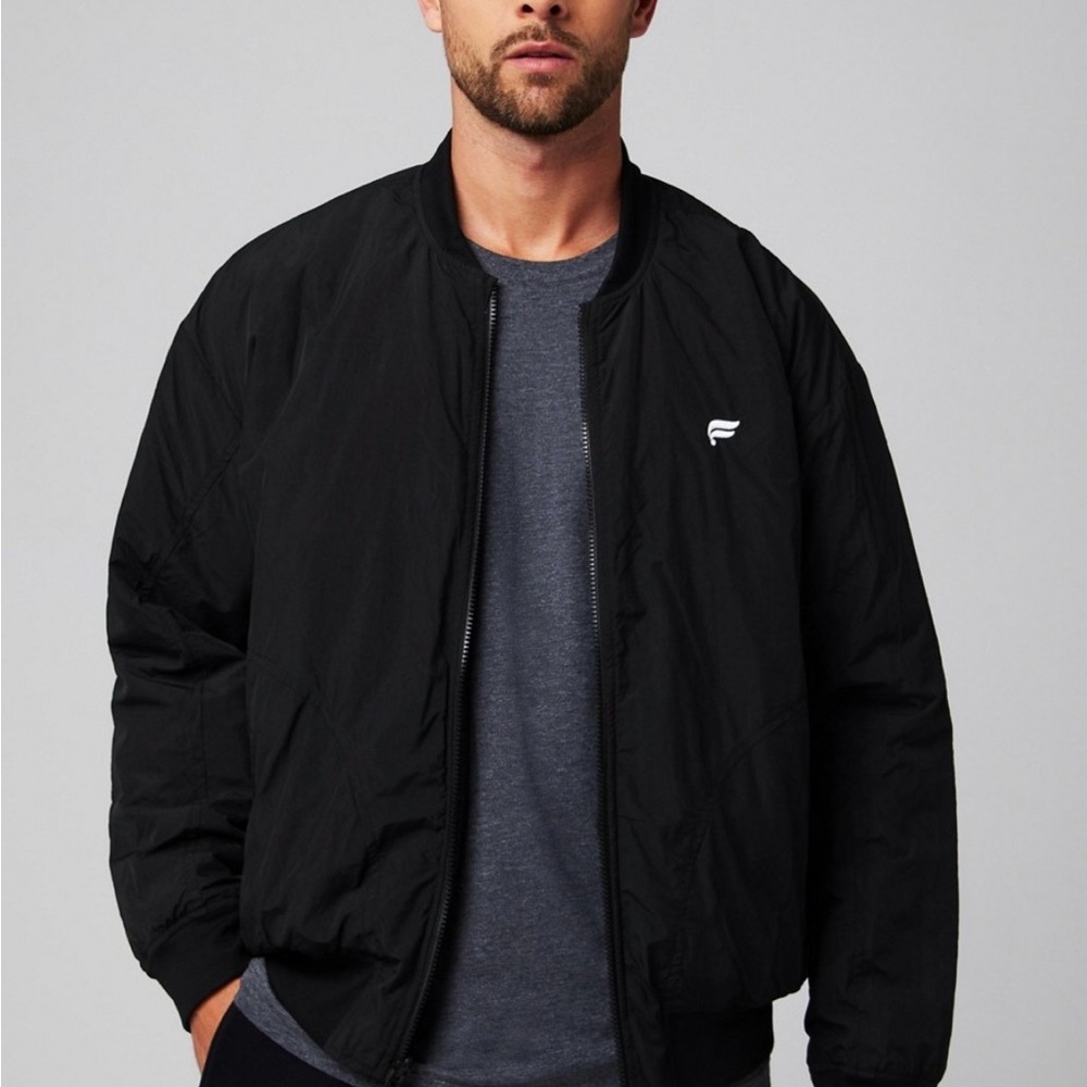 NWT! Men's Black Reversible Bomber Jacket